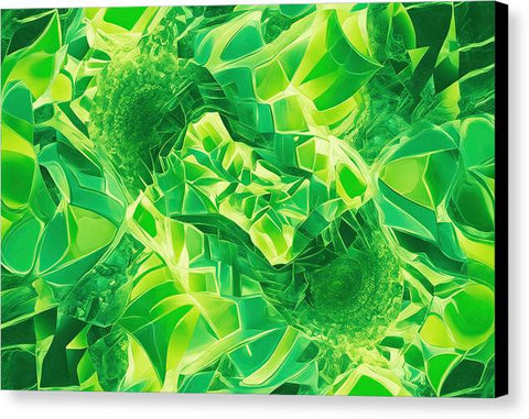 Green Abstract Art 0119 - Canvas Print
