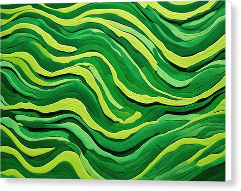 Green Abstract Art 0121 - Canvas Print