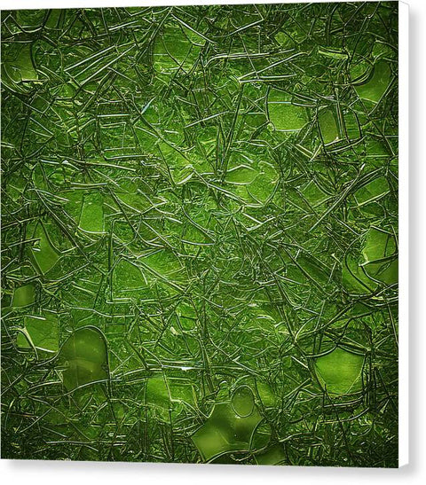 Green Glass and Greenery - Canvas Print