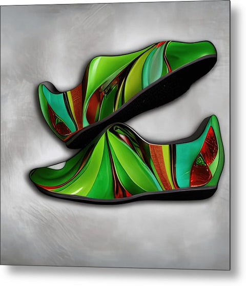 An abstract design with a pair of kites on a mirror