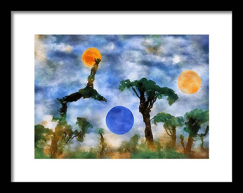 Celestial Nightscape - Framed Print