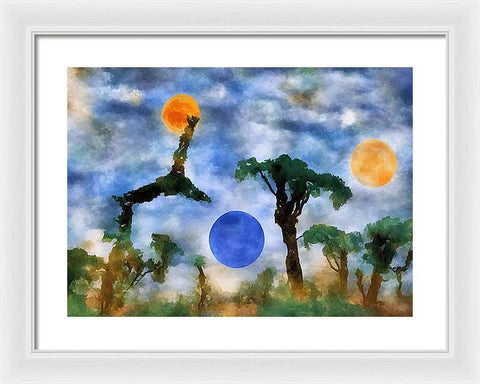 Celestial Nightscape - Framed Print