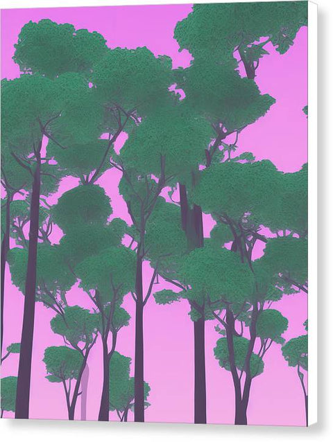 Purple Forest Canopy - Canvas Print