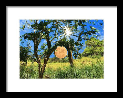 Moonlight and Meadows - Framed Print