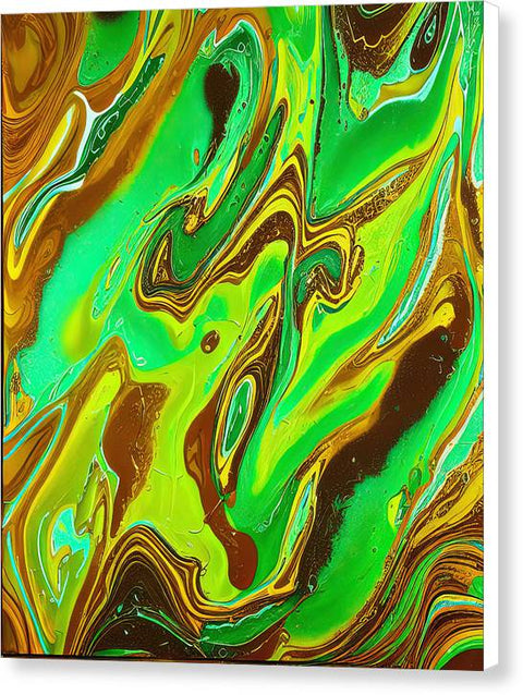Swirling Colorful Harmony - Canvas Print