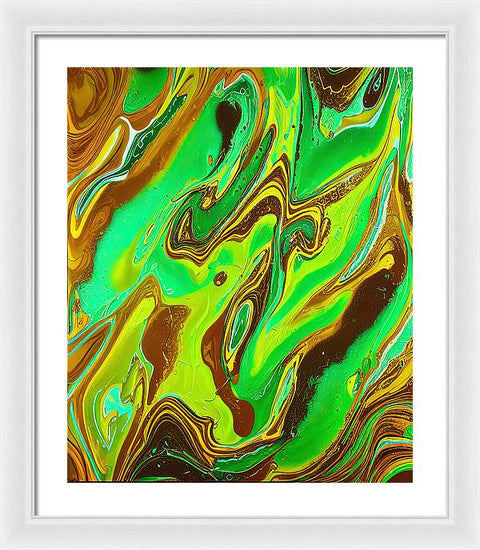 Swirling Colorful Harmony - Framed Print
