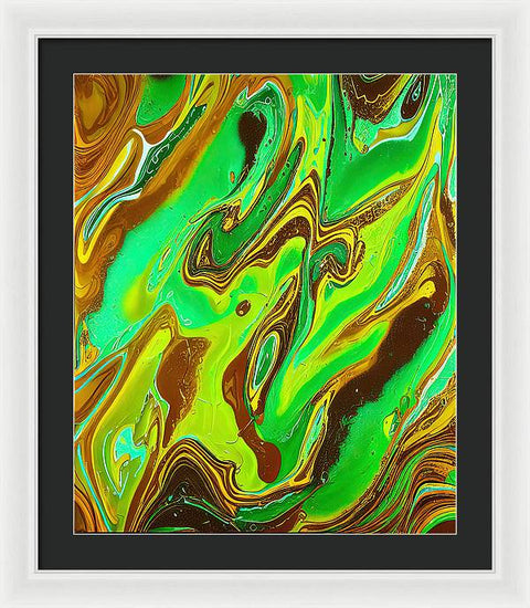 Swirling Colorful Harmony - Framed Print