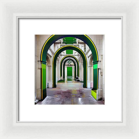 A Journey Through the Green Arches - Framed Print