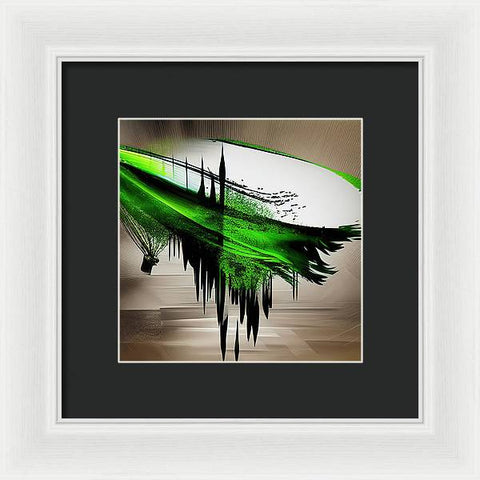 Green Arrow Graffiti - Framed Print