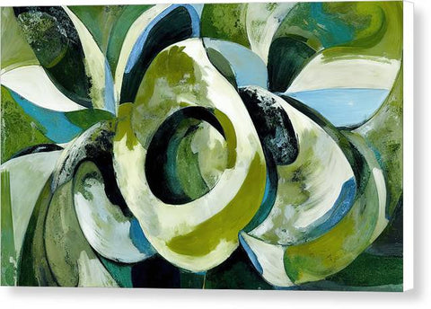 Onion and Flower Abstraction - Canvas Print