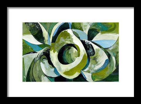 Onion and Flower Abstraction - Framed Print