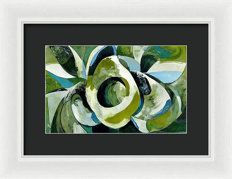 Onion and Flower Abstraction - Framed Print