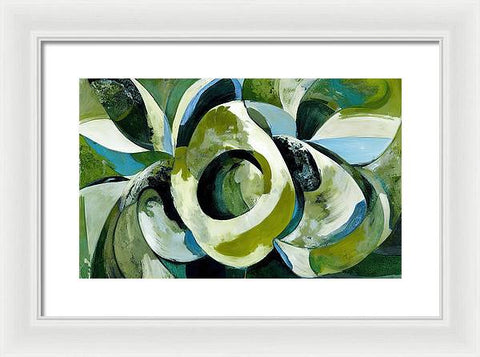 Onion and Flower Abstraction - Framed Print