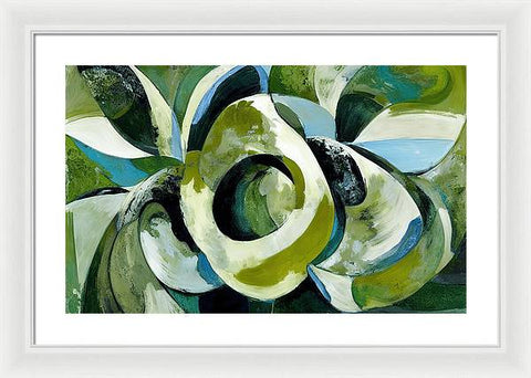 Onion and Flower Abstraction - Framed Print