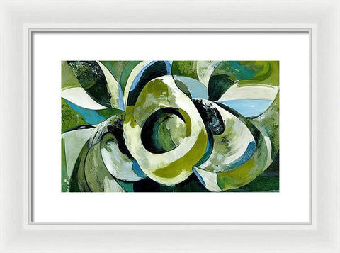 Onion and Flower Abstraction - Framed Print