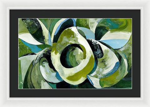 Onion and Flower Abstraction - Framed Print