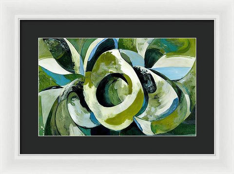 Onion and Flower Abstraction - Framed Print