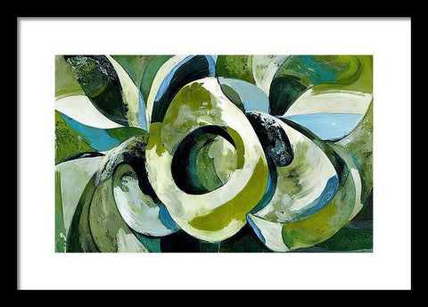 Onion and Flower Abstraction - Framed Print