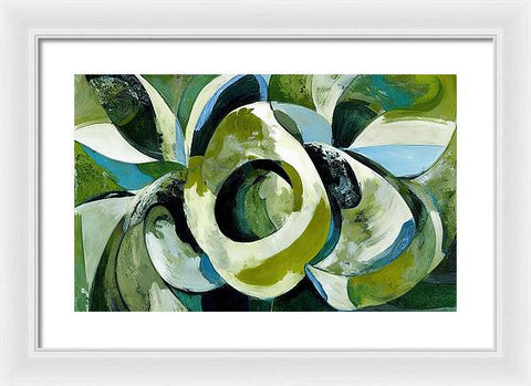 Onion and Flower Abstraction - Framed Print