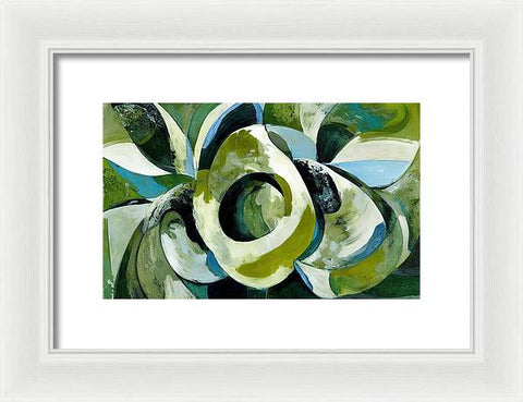 Onion and Flower Abstraction - Framed Print