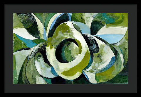 Onion and Flower Abstraction - Framed Print