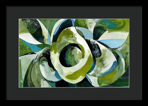 Onion and Flower Abstraction - Framed Print