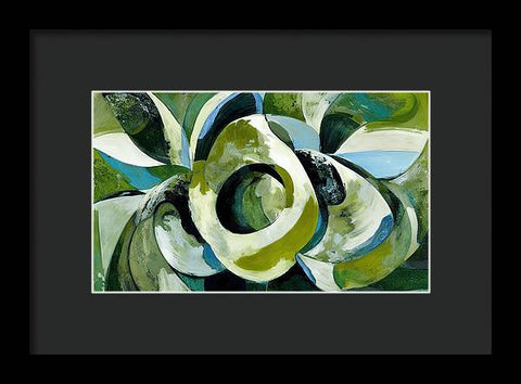 Onion and Flower Abstraction - Framed Print