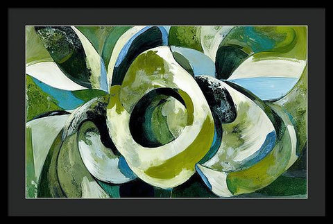 Onion and Flower Abstraction - Framed Print