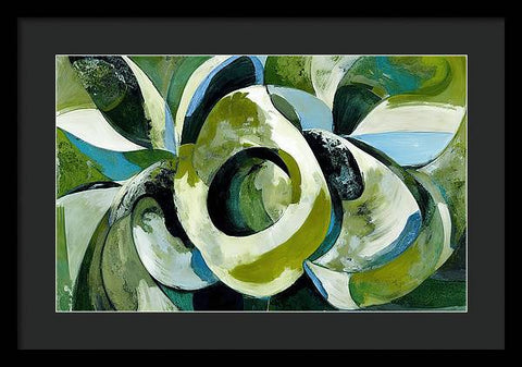 Onion and Flower Abstraction - Framed Print