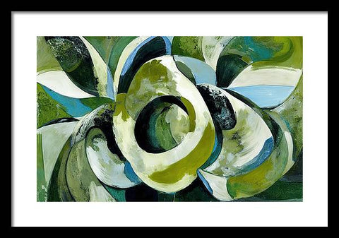 Onion and Flower Abstraction - Framed Print