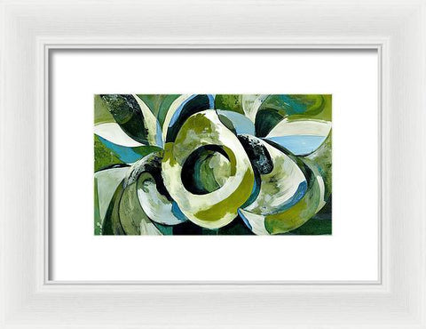 Onion and Flower Abstraction - Framed Print