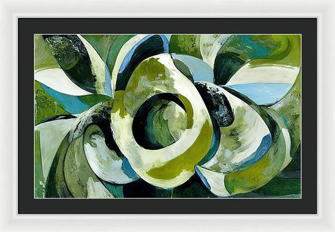 Onion and Flower Abstraction - Framed Print