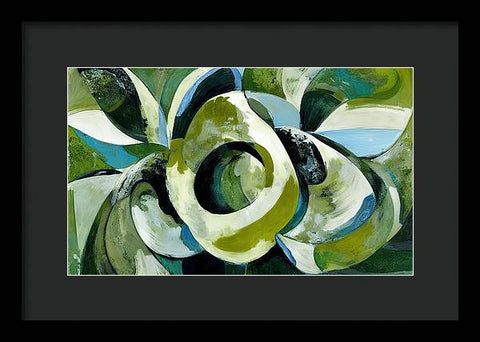 Onion and Flower Abstraction - Framed Print