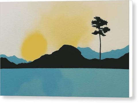 Desert Island Sunset - Canvas Print