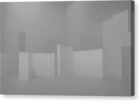 A wall in a white room with an empty space above it has a dark lamp