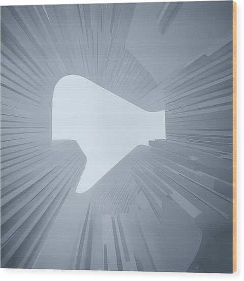 A poster of a stainless steel propeller and paper of a handcut sword.