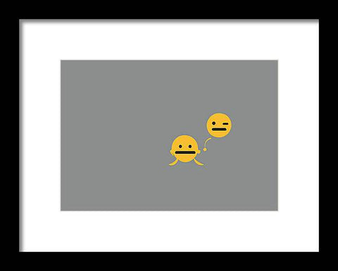 A couple smiling emoji with a pair of hands holding another picture.