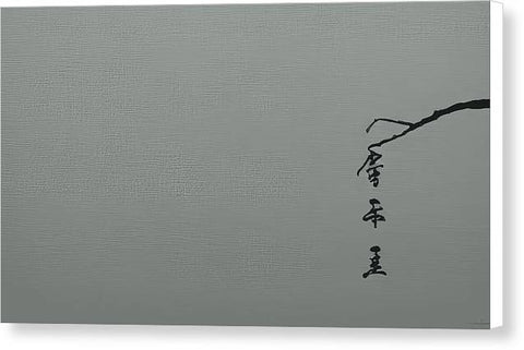 Samurai Sword Script - Canvas Print
