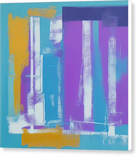 Purple Paint Hanging - Canvas Print