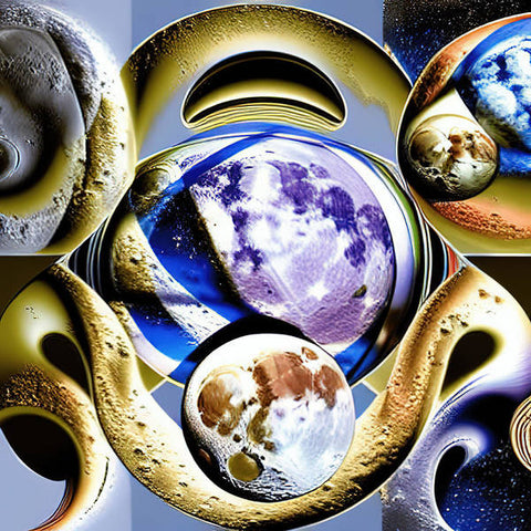 Earth is depicted in a photo of the planets.