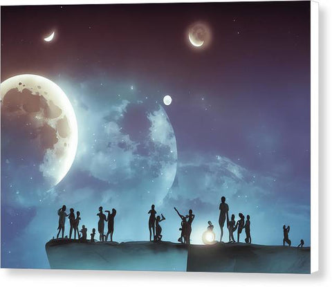 Moonlight Gathering - Canvas Print