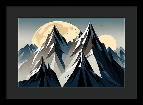 Celestial Mountain Majesty - Framed Print