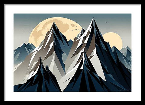 Celestial Mountain Majesty - Framed Print