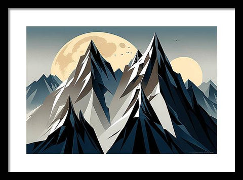 Celestial Mountain Majesty - Framed Print