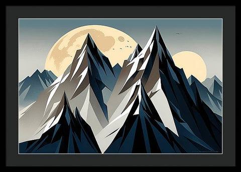 Celestial Mountain Majesty - Framed Print