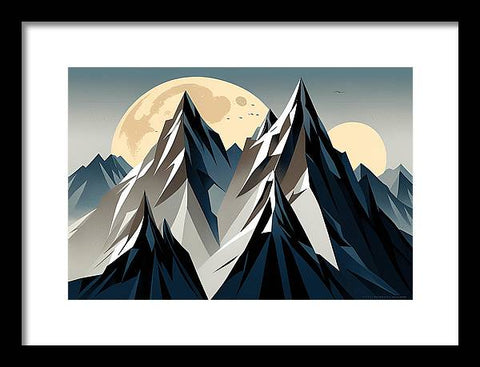 Celestial Mountain Majesty - Framed Print