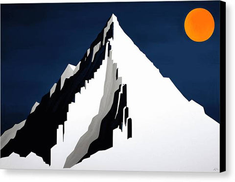 Mountain Majesty in a Radiant Sun - Canvas Print