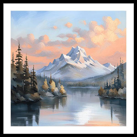 A Reflection of Splendor: Mountain Wonderland - Framed Print