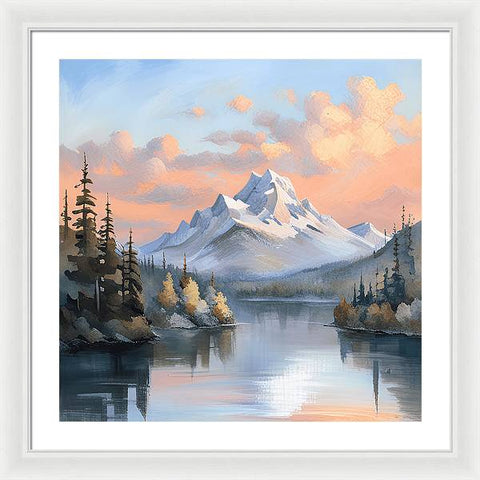 A Reflection of Splendor: Mountain Wonderland - Framed Print