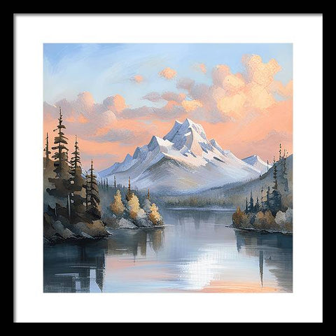 A Reflection of Splendor: Mountain Wonderland - Framed Print